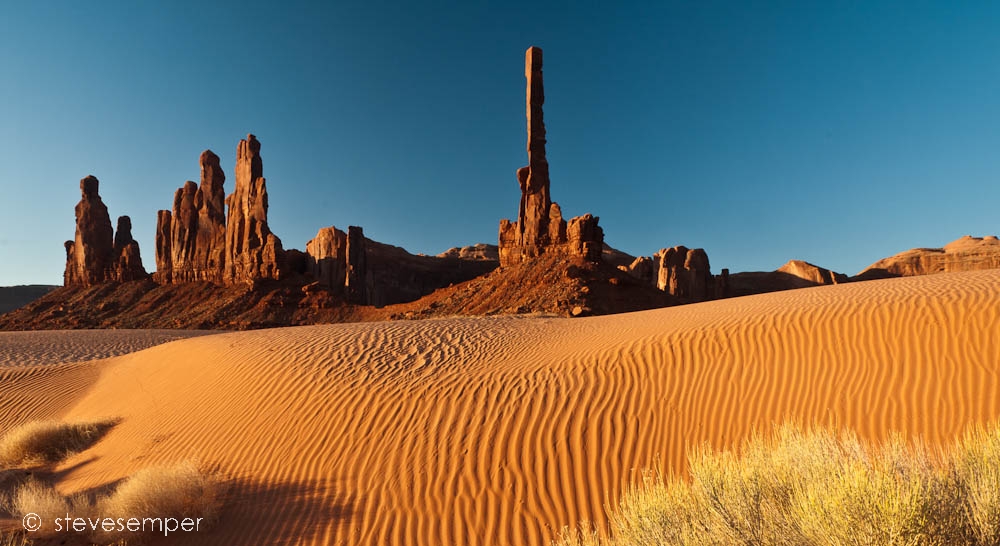 Totem Pole Dunes Monument Valley Navajo Nation Arizona