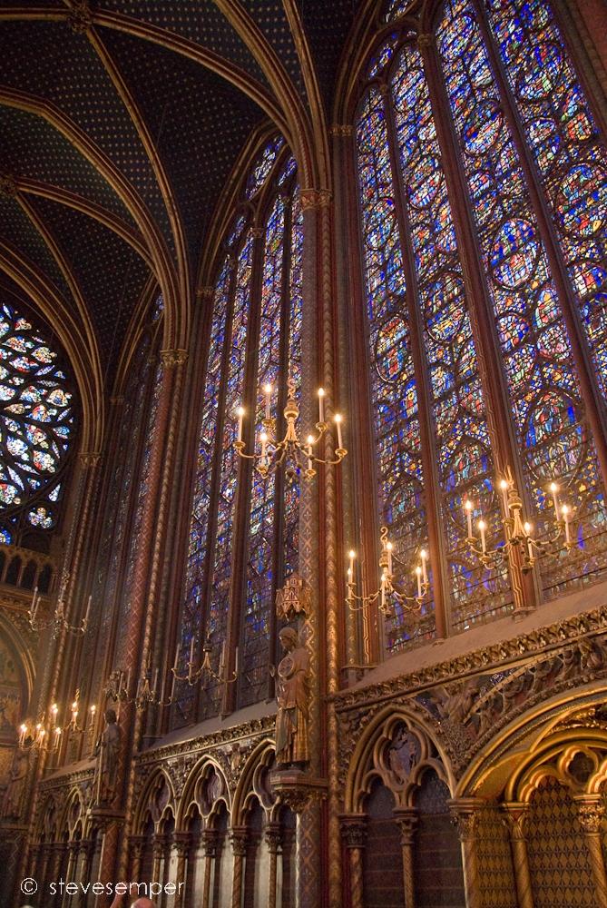 Paris France Saint Chapelle Cathederal